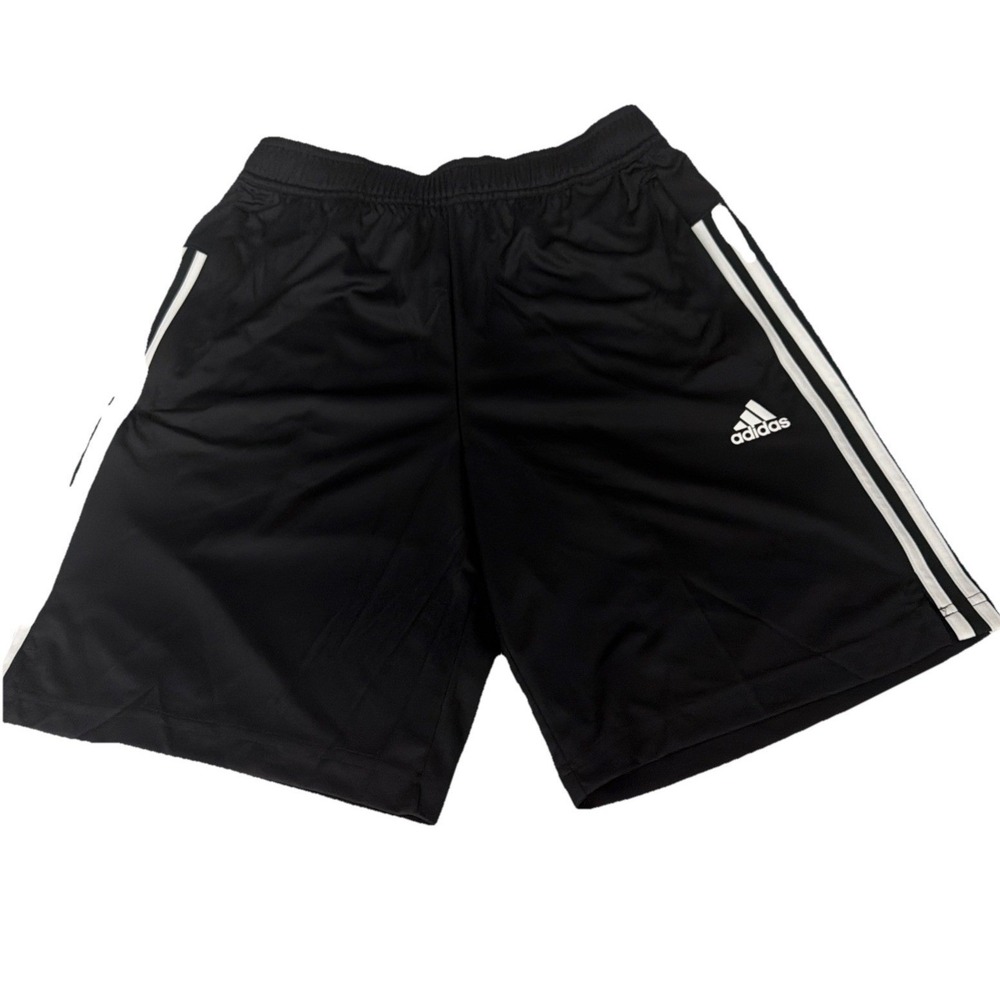 adidas Men's Active Stripe Short - Workout Running Shorts Black Stripe Size S NW